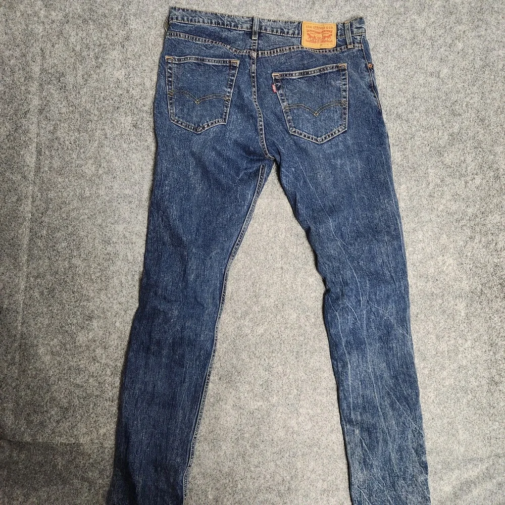 Levis 512 Slim‎ Taper Jeans Mens 34x34 Blue Denim Medium Stone Wash Skater Punk